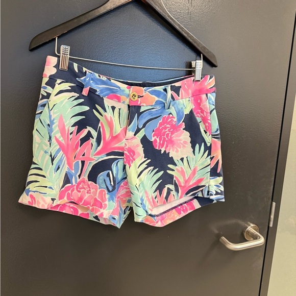 Lilly Pulitzer size 6 EUC Pink and Blue Shorts shorts muted bright - Picture 5 of 14